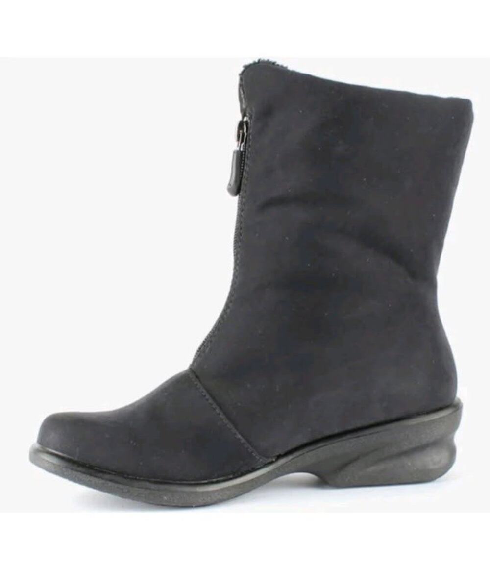 Toe Warmers Women's Waterproof Michelle Front-Zip Winter Boots Black Size 9 M